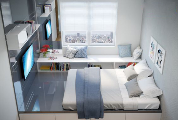 榻榻米床头做护墙板,护墙板可以代替床头柜吗