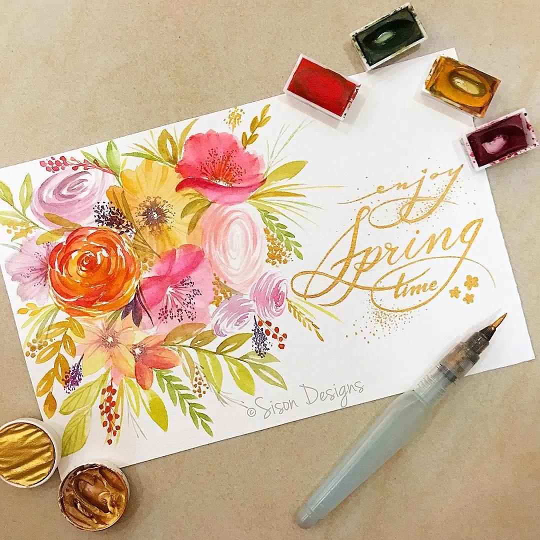 水彩手帐简单教程,水彩笔就能搞定的手账