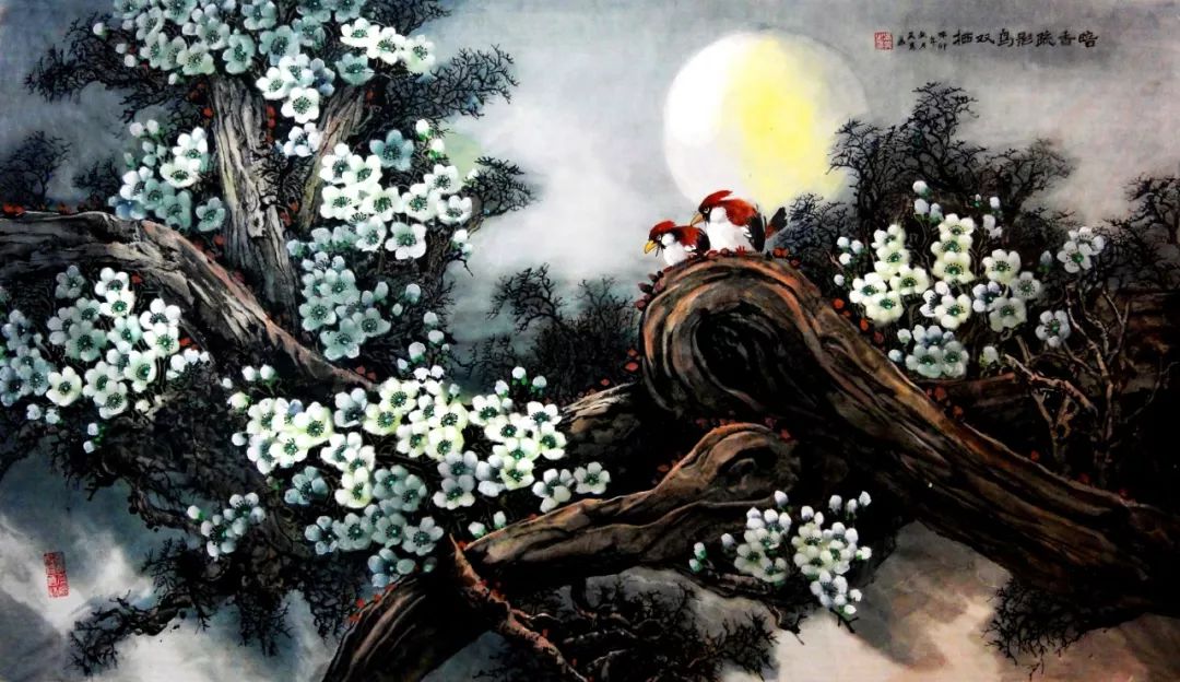 花鸟的作品欣赏,中式花鸟作品欣赏