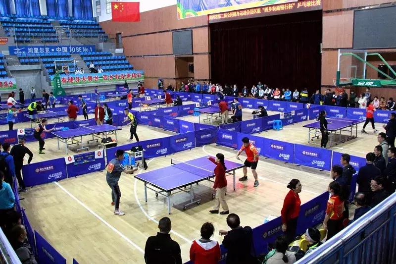 陕西省第二届全民健身运动会,陕西省十七运会乒乓球群众组