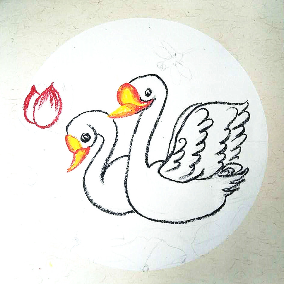 大白鹅创意美术3岁以下,创意儿童绘画大白鹅的课如何讲