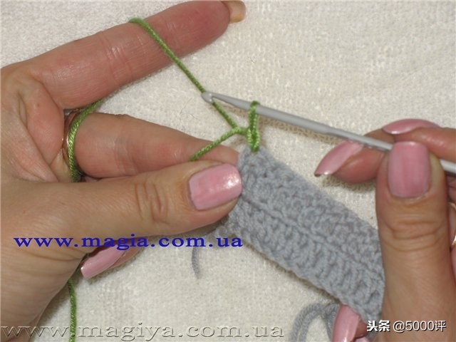 倒钩针收边方法图解,倒钩针收边的视频教程