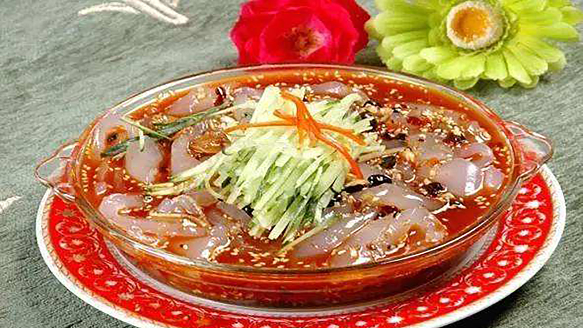 五彩大拉皮做法糖醋,大拉皮糖醋