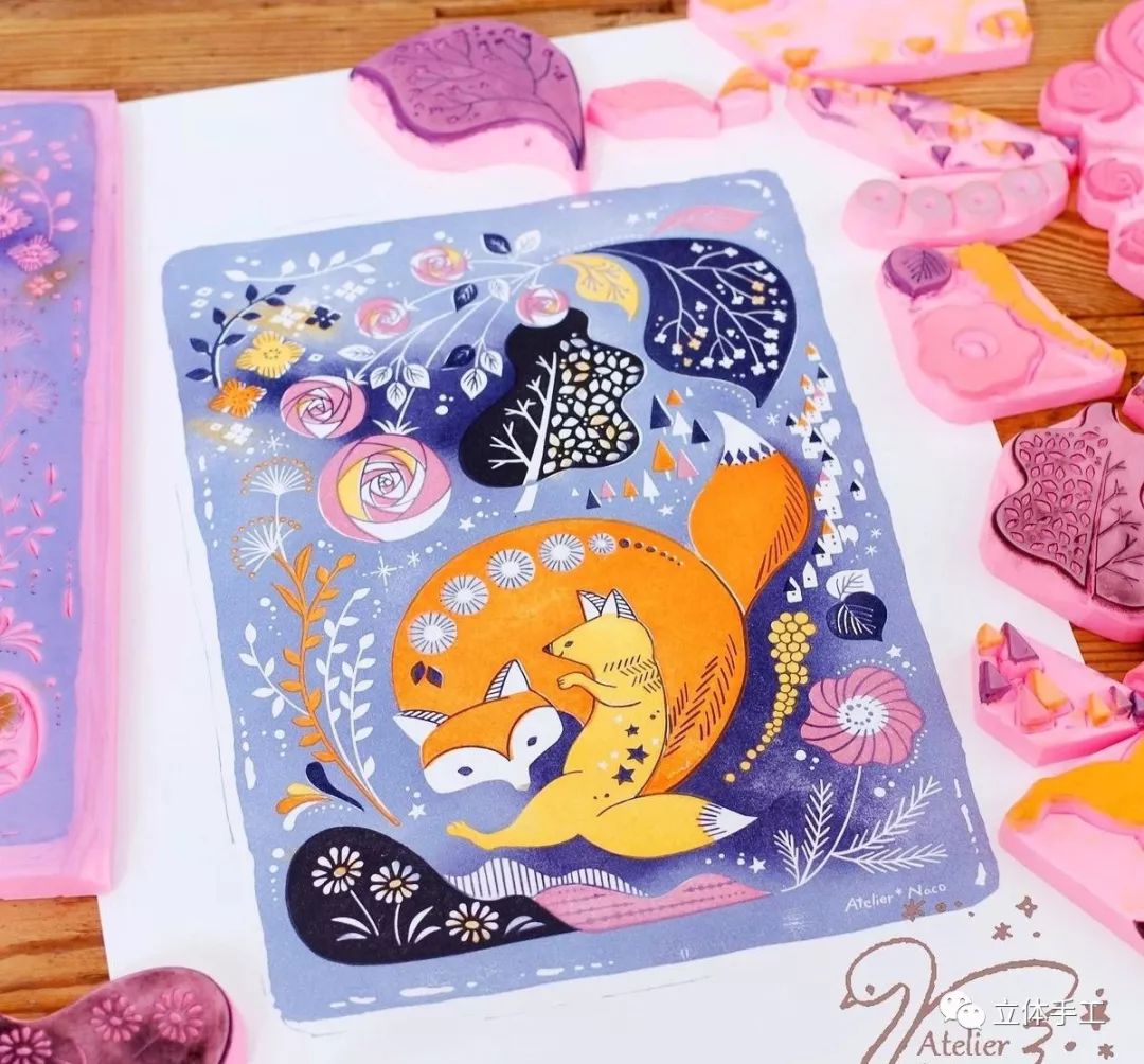 手工雕刻橡皮章教程,手工橡皮章