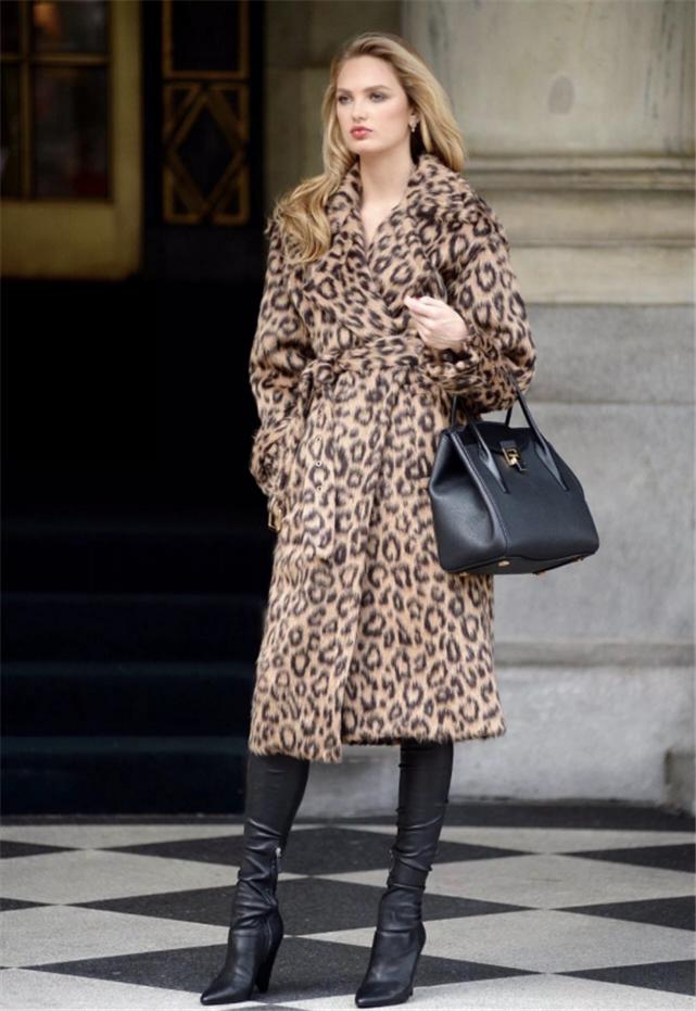 大衣阔腿裤今冬照着穿显瘦又洋气,阔腿裤搭配中长靴加羽绒服