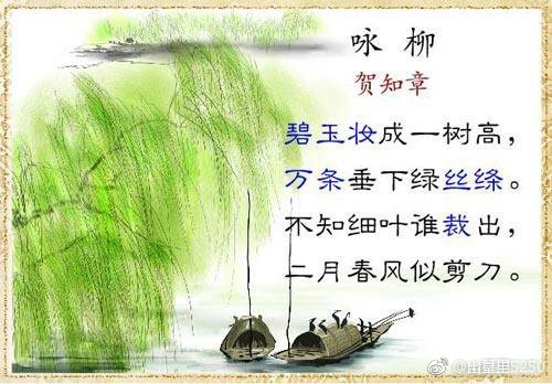 阳春三月，柳条抽芽，赏析几首咏柳诗。