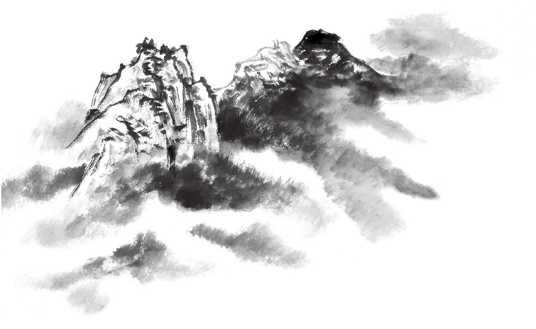 云简易画法,云简单素描画