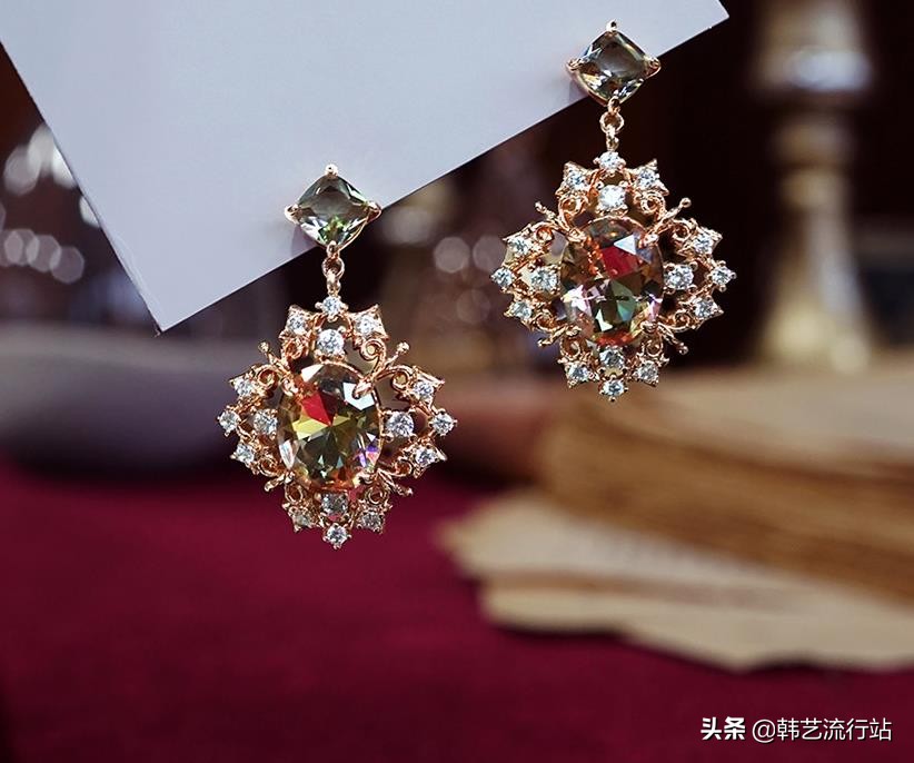 韩国耳环饰品高档气质,韩国低耳洞适合的耳环