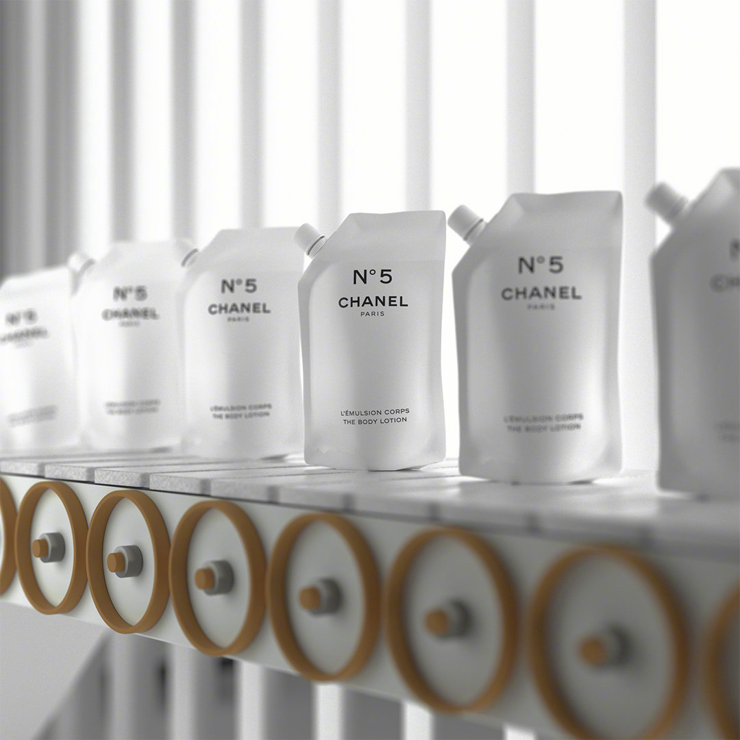 香奈儿香水5号展览,香奈儿5号红色展