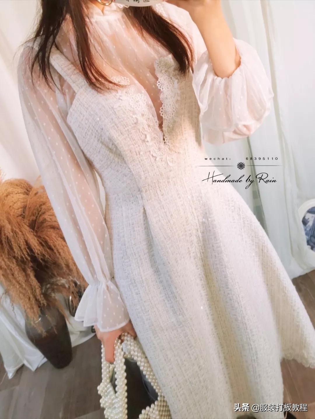蕾丝打底衫高领制作过程,网纱洋气打底衫怎么缝制