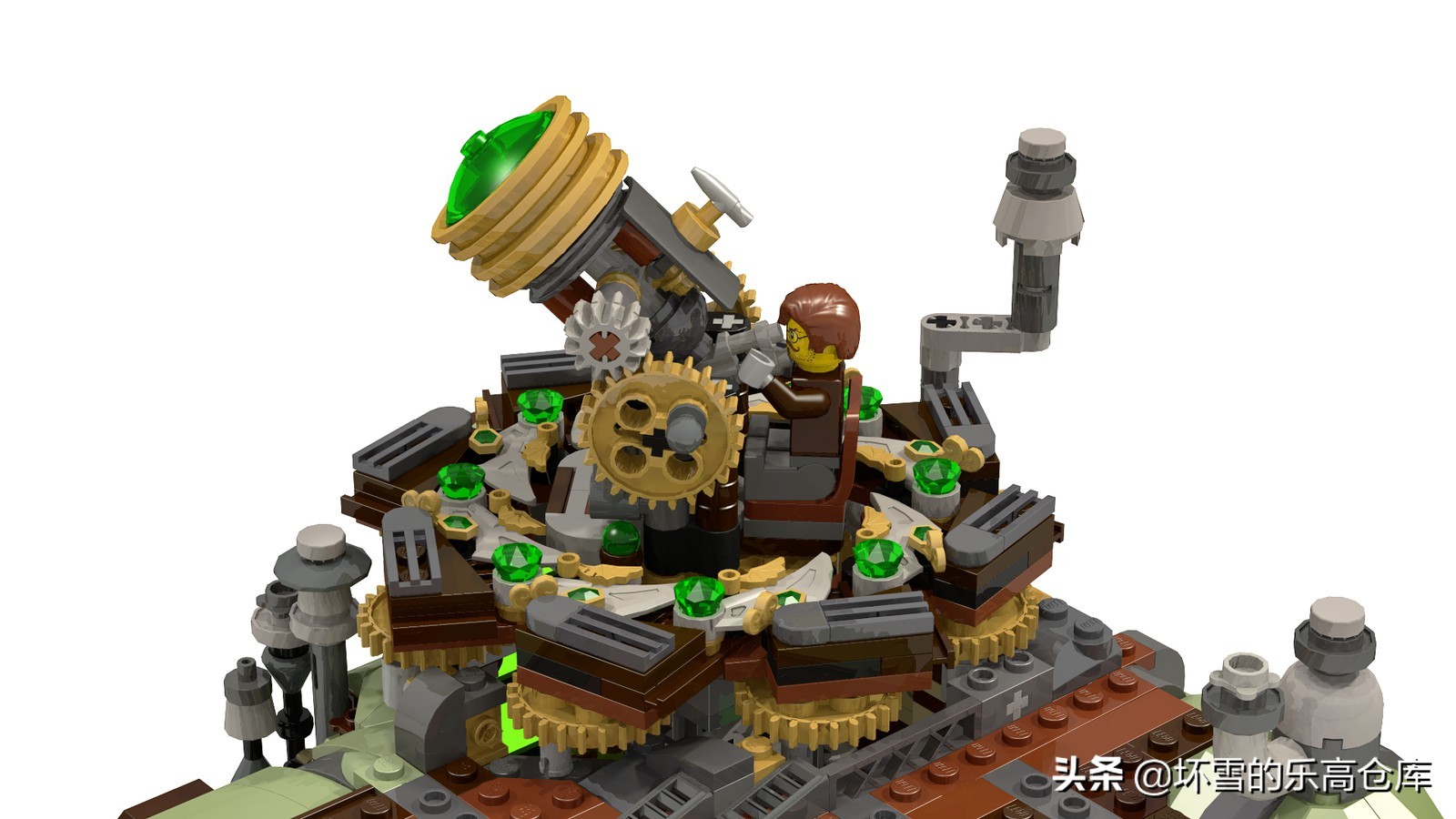 乐高大颗粒搭建古代城墙,用乐高搭建一个超迷你的城市