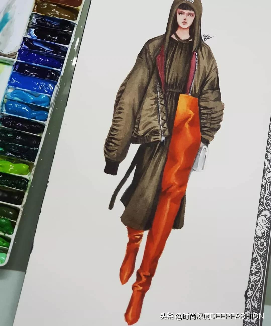 服装设计图三张,服装设计系列效果图