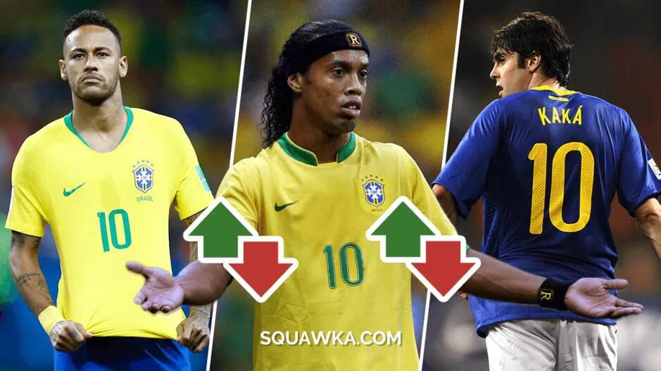 五星巴西5次夺冠小罗,内马尔小罗贝利