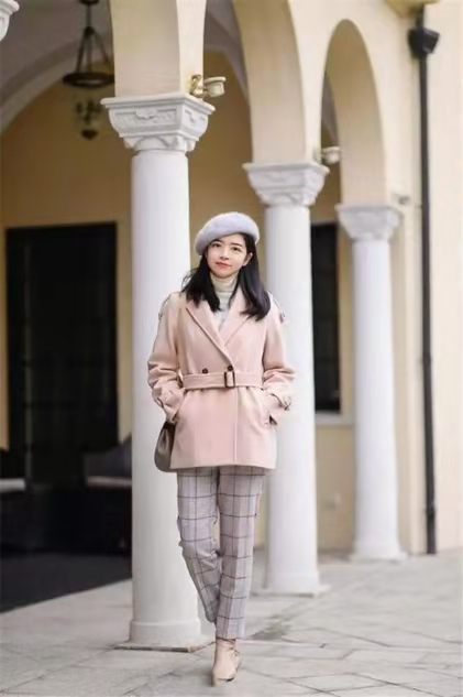 轻盈浪漫,裸粉色法式