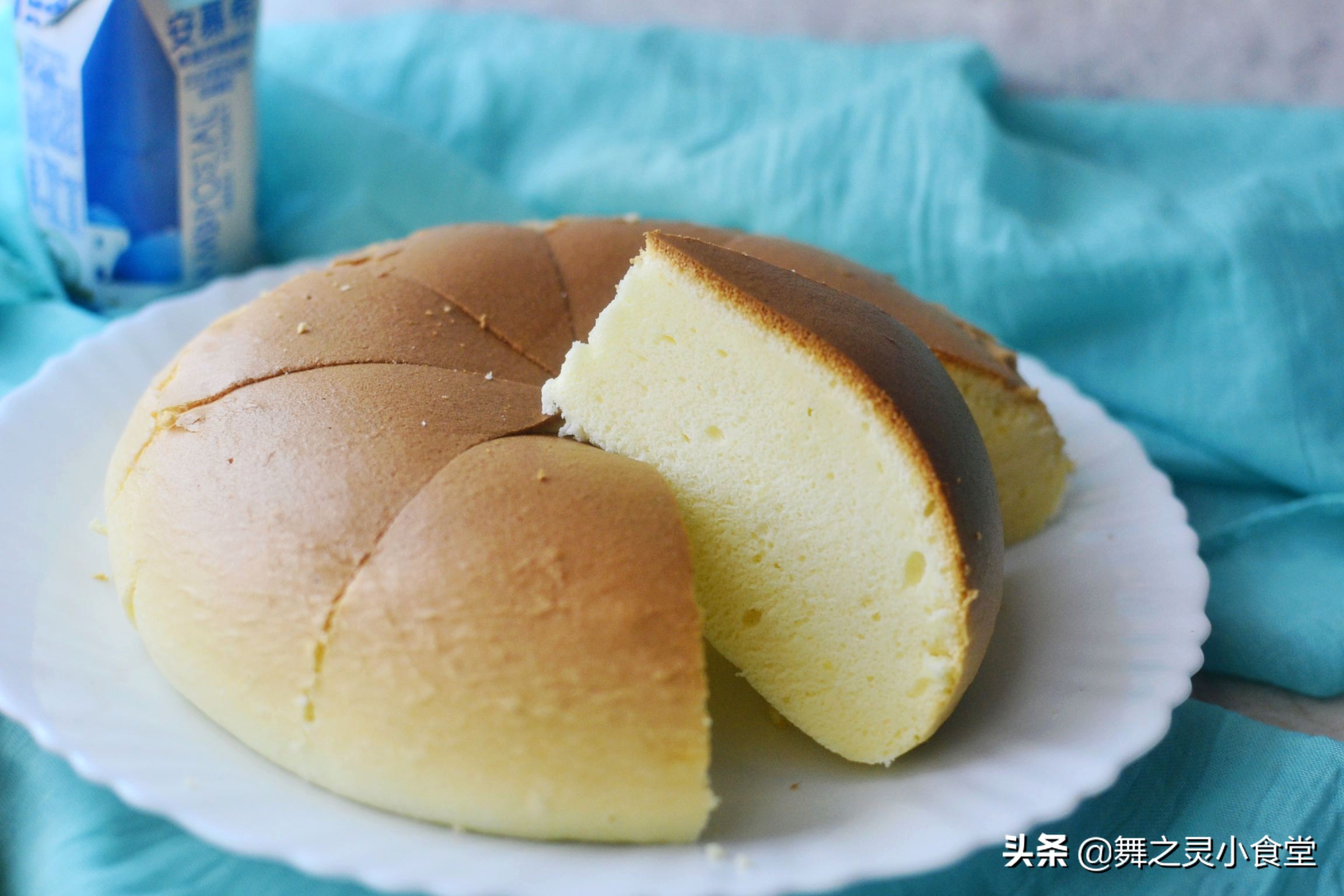 用旺仔牛奶和鸡蛋做蛋糕不用烤箱,8寸蛋糕鸡蛋不用分离烤箱做法