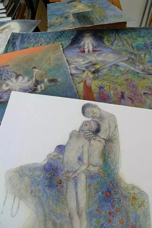 大鱼海棠唯美漫画插画设计,马克笔插画大鱼海棠