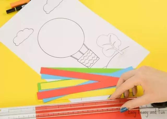 幼儿园气球手工贴画,气球创意手工