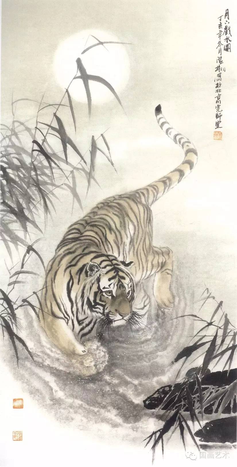 写意画虎教程,写意虎的十种方法