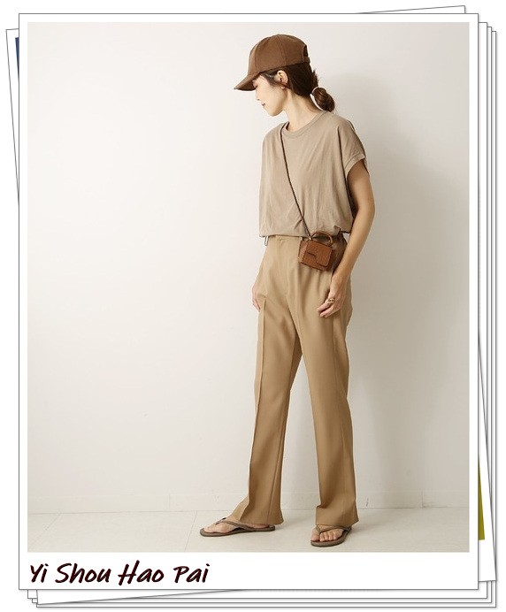 米色百搭裤子,万能百搭的裤子颜色秋冬