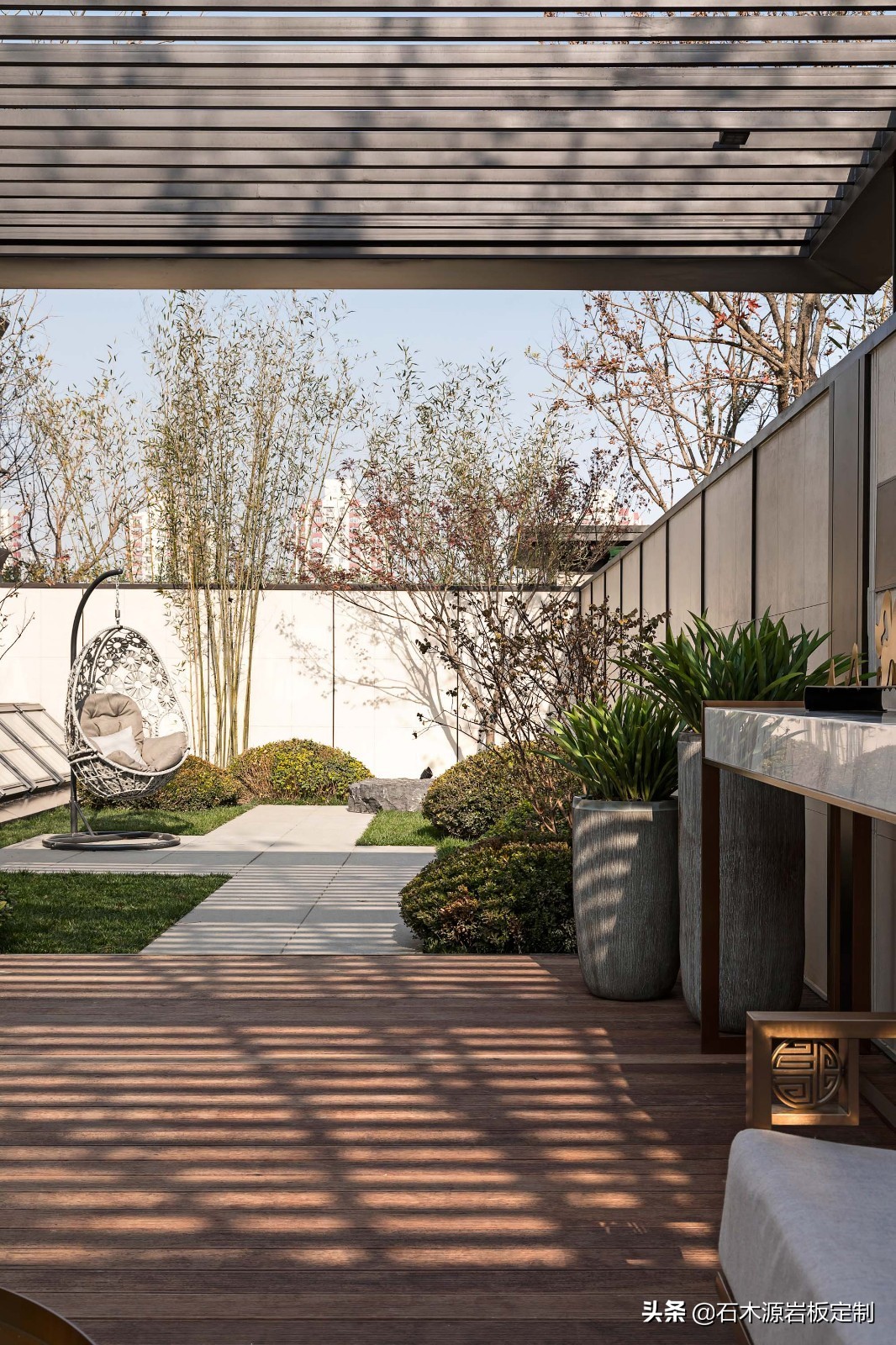 现代绿色自然屋,全屋岩板轻奢风格