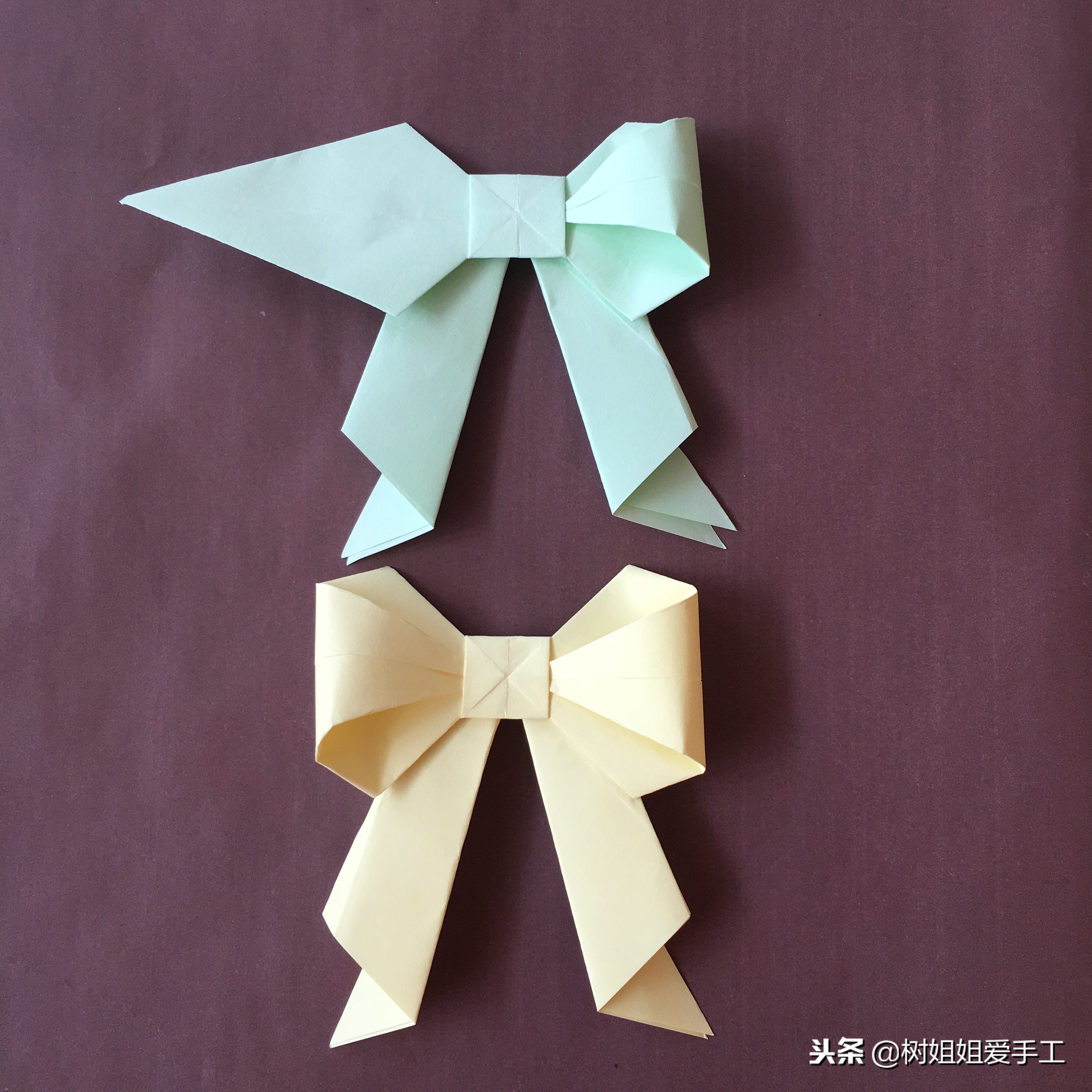 折纸蝴蝶结的教程大全简单又漂亮,简单的蝴蝶结折纸教程