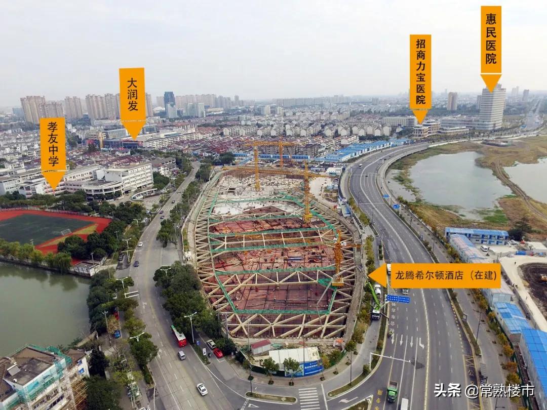 琴湖公园航拍,现场实景俯瞰图