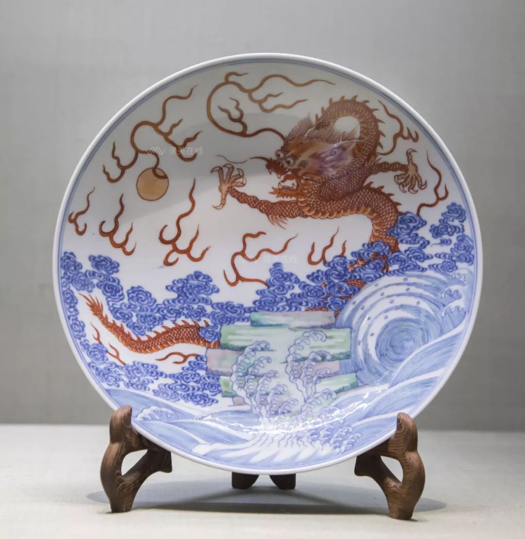 民国精品洪宪彩瓷收藏,最稀少的蓝釉瓷器