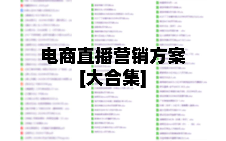 企业直播电商营销方案模板,电商传媒营销推广策划方案