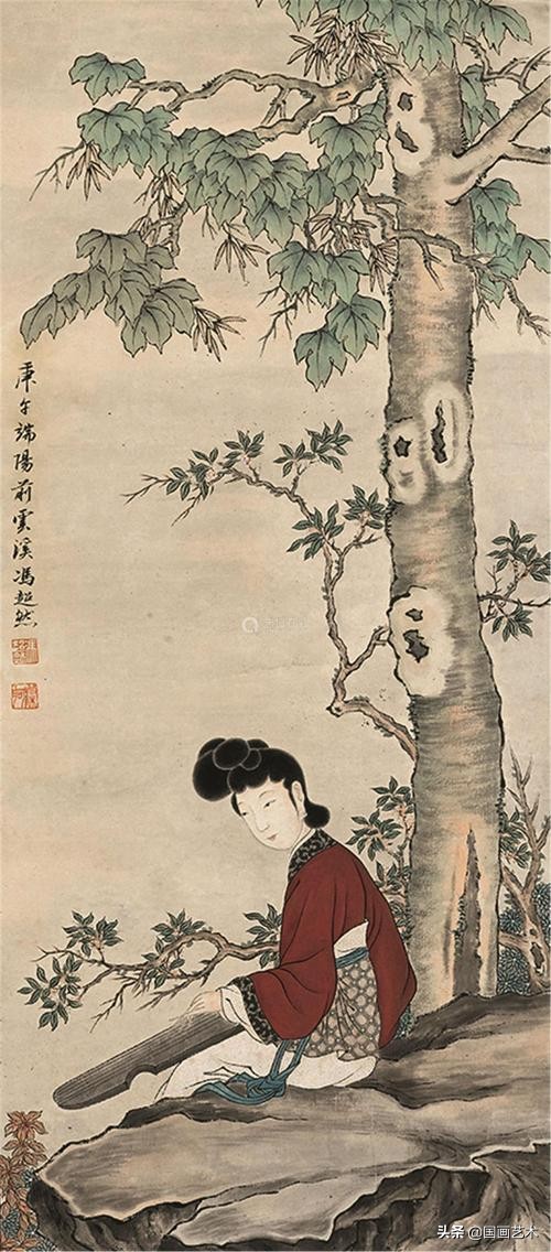 赵叔孺鞍马画、吴湖帆山水画、冯超然人物画、吴待秋花卉画
