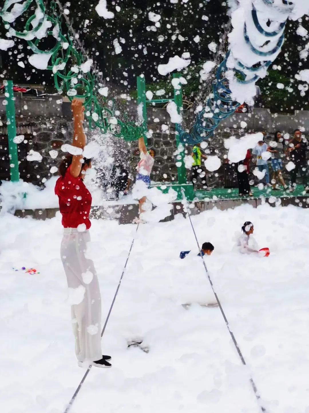 鲁山水上乐园闯关比赛,山叶口玩水