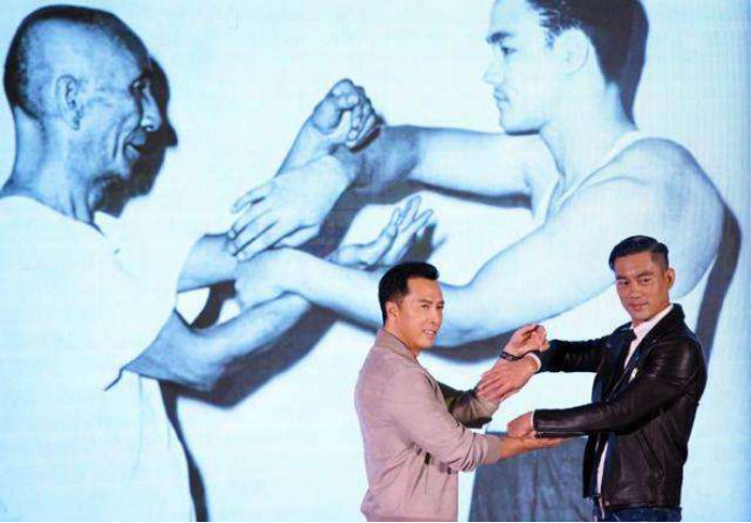 陈国坤演李小龙精彩片段,陈国坤叶问四致敬李小龙