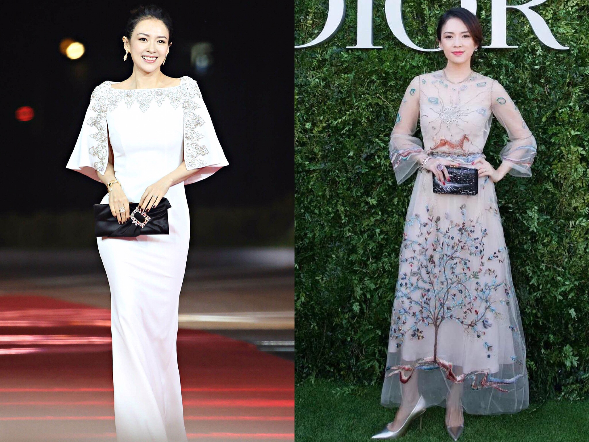 明星穿搭和章子怡学穿搭,肩膀小的女生穿衣