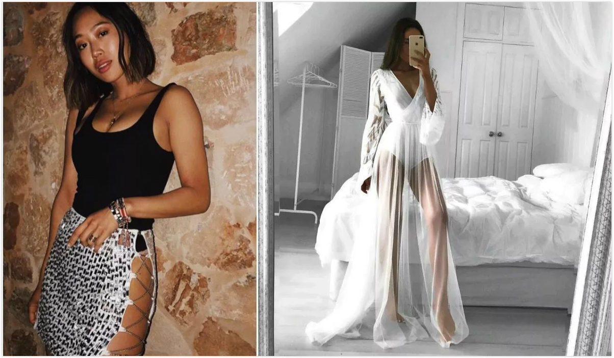 连体泳衣时尚穿搭,2019泳衣穿搭