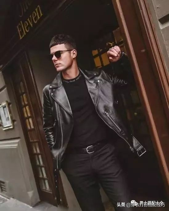 今日爆款男士皮衣春季138元,今年最流行的男青年穿真皮皮衣
