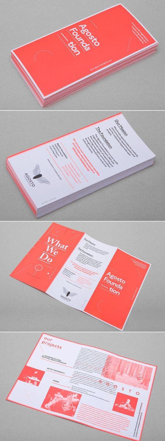 招生三折页设计,富有高级感的三折页设计