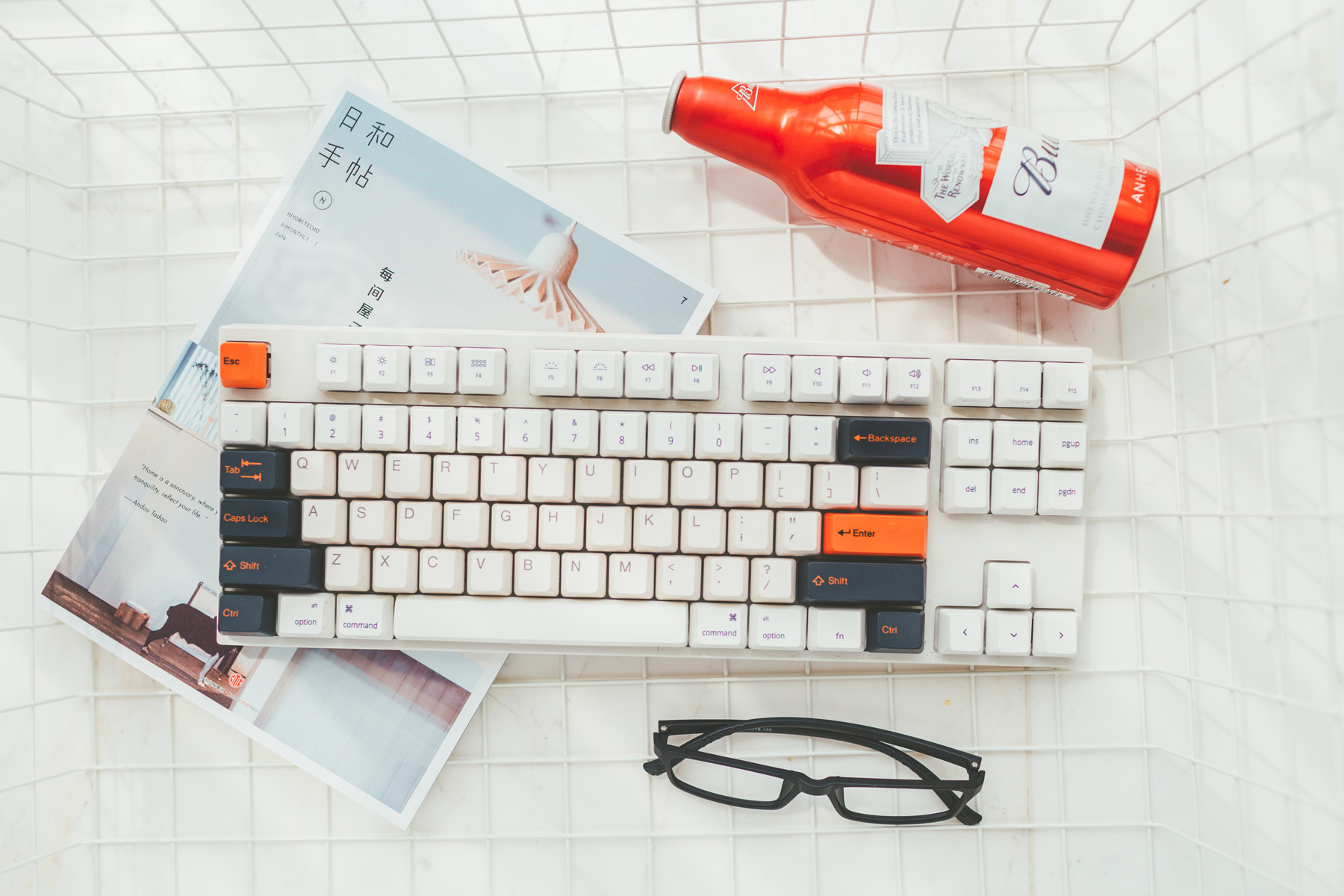 键帽推荐高颜值搭配透明键盘,机械键盘键帽推荐大全套