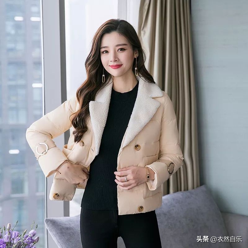 冬季短棉服穿搭女生高级感,冬季保暖休闲加厚棉服