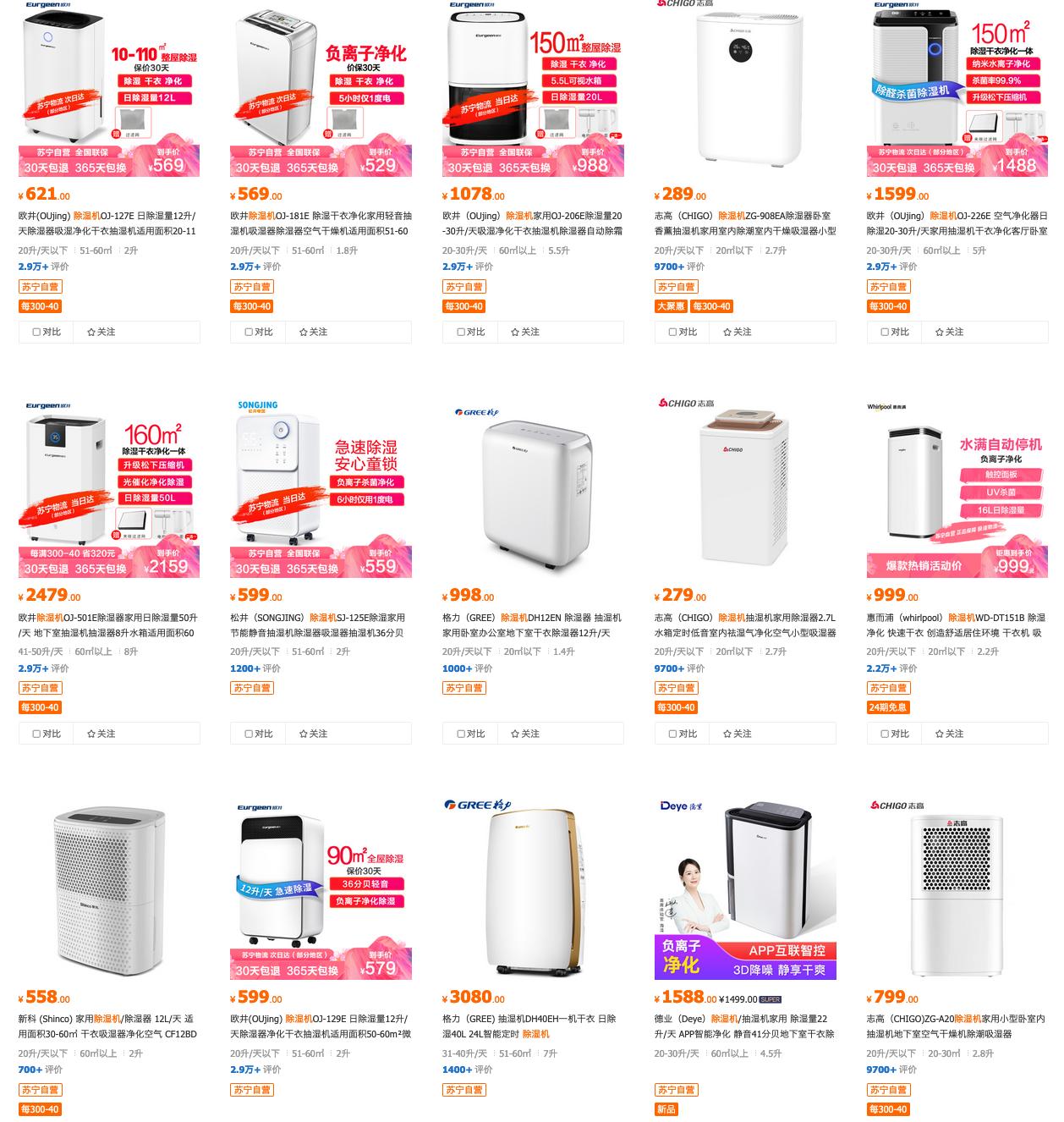 销售大数据帮你分析消费者们的*湿机除**选择