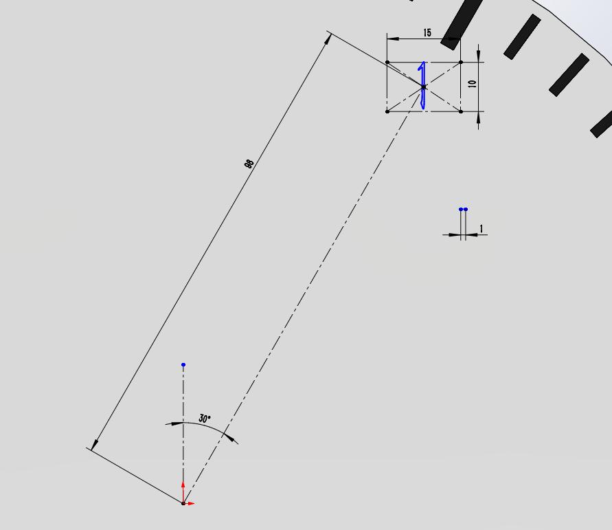 用solidworks数字阵列一个表盘刻度,内含建模视频