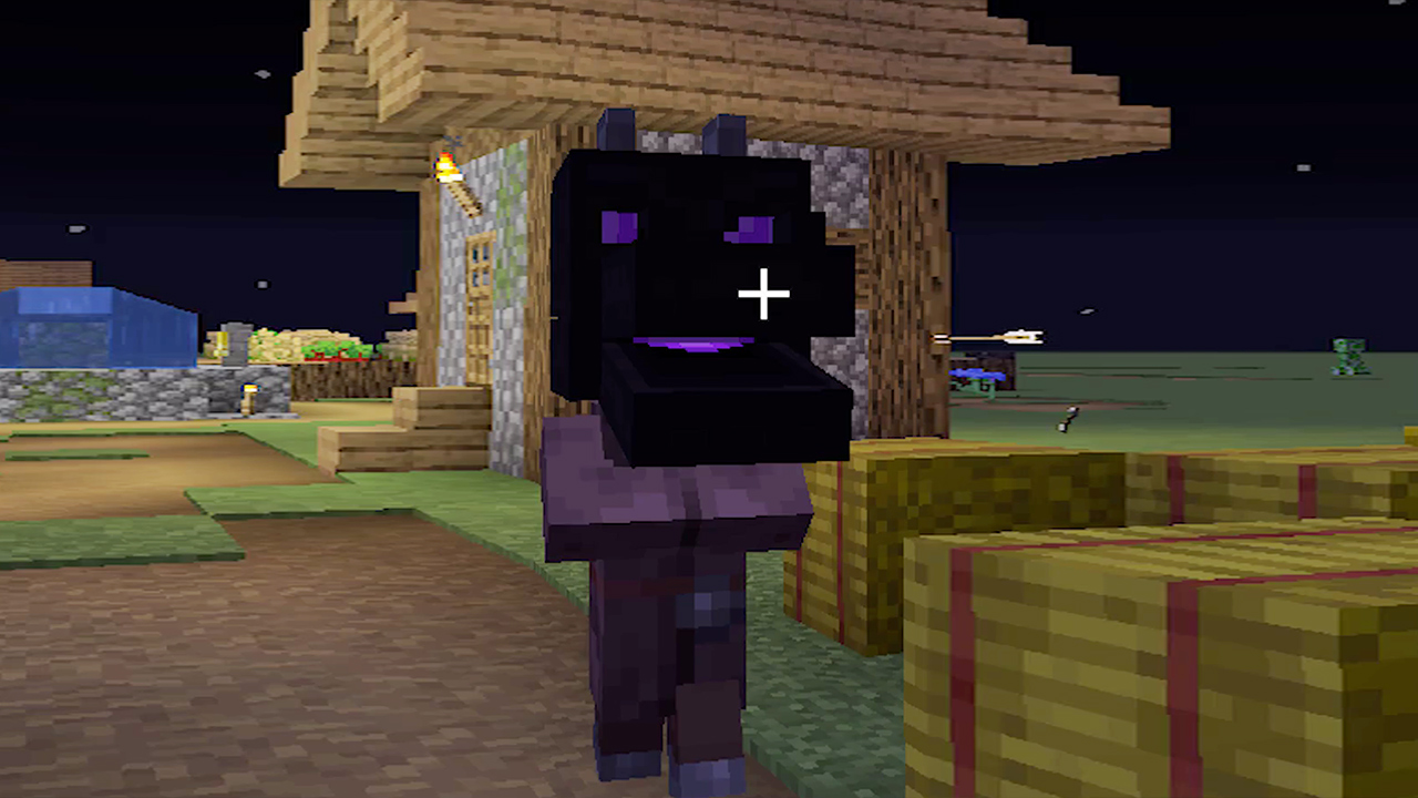 我的世界8大恶搞图，末影人请放开那只羊，村民睡觉有自己的想法