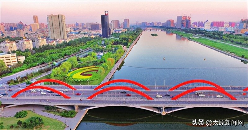 汾河流水美景,汾河流水哗啦啦