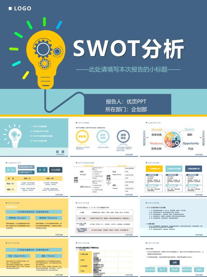swot分析法ppt做法,swot分析ppt模板自我介绍