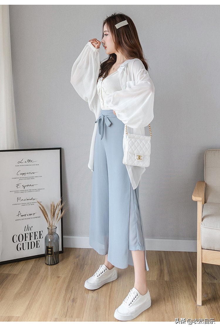 夏季女生阔腿裤宽松气质衣服穿搭,这几款阔腿裤穿上身比裙子还凉快