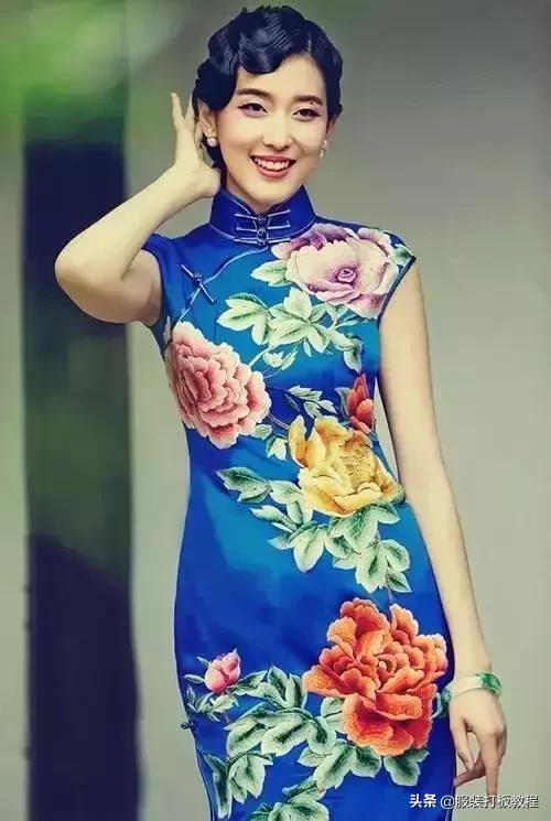 女童旗袍连衣裙制版,旗袍制版详细图