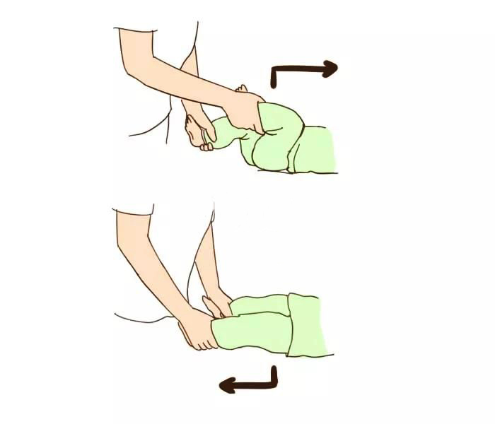 排气操婴儿操0-3个月腿部动作,宝宝健康发育操