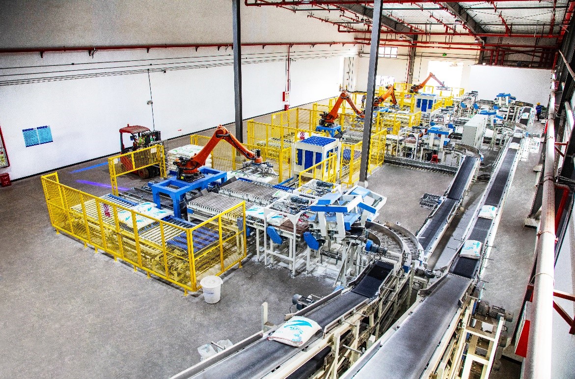 丰尚铸造精品工程东莞中粮机器人码垛系统完美交付