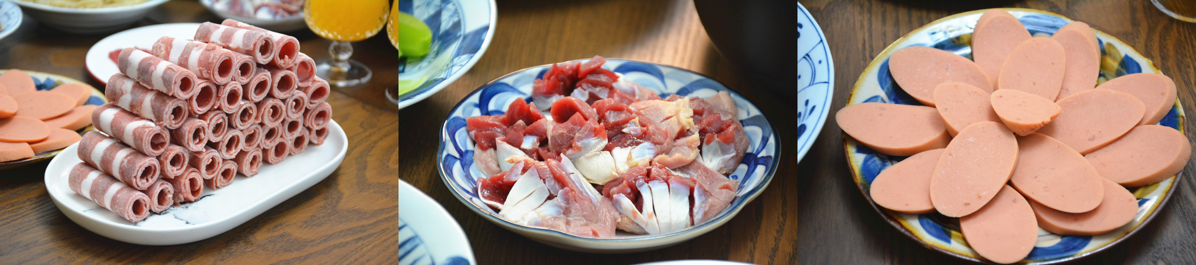 花了100多买了食材，回家煮火锅，两个吃了两顿，划算又好吃