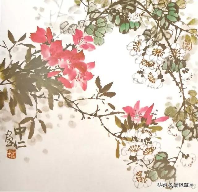 少儿国画花卉画法视频,各种花卉的100种画法