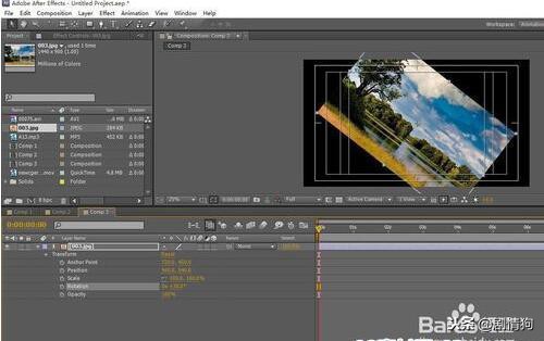 ae图形旋转转场教程,ae教程怎么让图形动起来