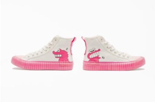 蜡笔小新和hellokitty联名款,kappa蜡笔小新联名可撕拉鞋怎么撕